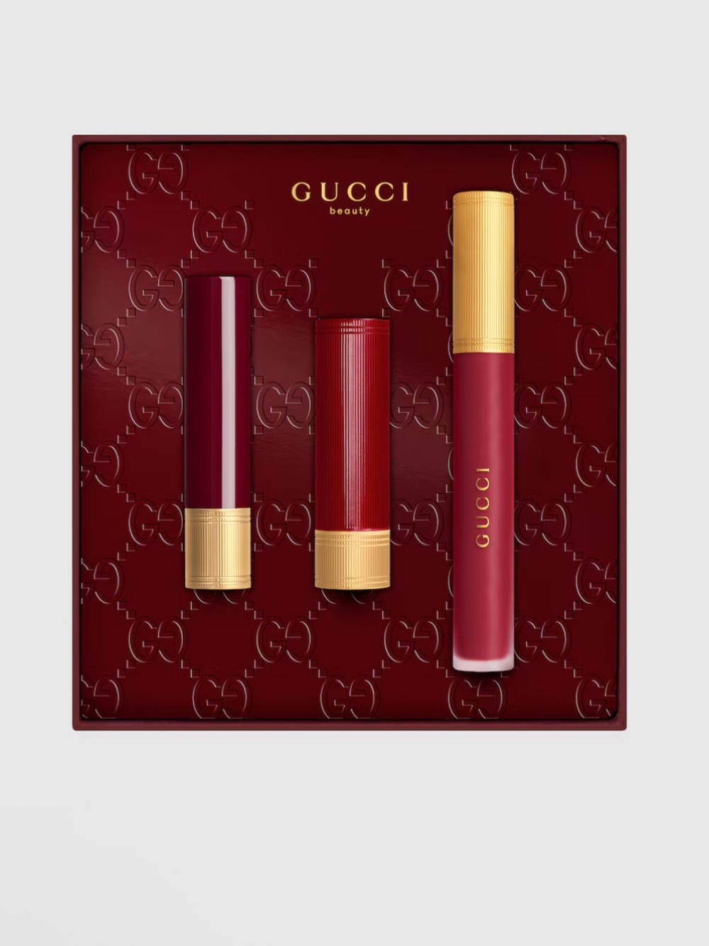 Gucci Rosso Ancora lipstick trio gift set - Picture 2 of 6
